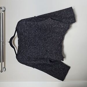 No brand bell sleeve sweater pepper gray